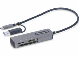 StarTech.com USB 3.0 Multi-Media Memory Card Reader, SD/microSD/CompactFlash Card Reader, Portable USB 5Gbps Card Adapter, External USB-C Card Reader with Attached USB-A Adapter - Works with Any Opera