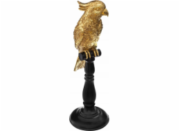 Atmosphera Dekorativní polyresinová figurka, zlatý papoušek, výška 35,5 cm