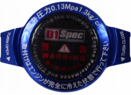 D1Spec záslepka chladiče D1Spec 28mm 1,3 bar modrá