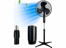 ExtraLink Ventilátor EXTRALINK BRYZA, ESF-40D-BL, STOJAJÍCÍ VENTILÁTOR, 3 LOPATY, 3 NASTAVENÍ RYCHLOSTÍ, ČERNÁ