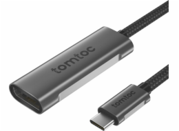 Tomtoc tomtoc hliníkový AV adaptér – adaptér USB-C na DisplayPort 1.4, 4K@60/120Hz