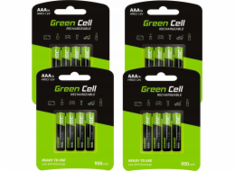 Zelená baterie dobíjecí AAA / R03 950mAh 16 ks.