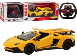LeanToys sportovní auto na dálkové ovládání RC 1:12 otevírací dveře žlutá