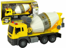 LeanToys míchačka na beton Žlutá rotující hruška Zvukové světlo 1:16
