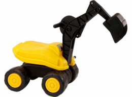 Velké rypadlo LeanToys Žlutá lopata Pohyblivá rotace 360* Konstrukce Pojízdná