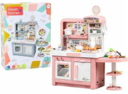 LeanToys Kuchyňka snů pro děti Světla Zvuky Pár Příslušenství Růžová