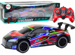 LeanToys sportovní auto na dálkové ovládání RC 1:10 25 km/h Světla černá