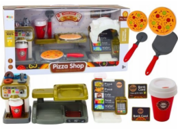 Prodejna setů LeanToys Pizza Kávovar Nápoje Pokladna