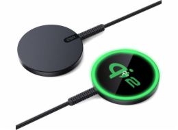 ESR ESR HALOLOCK QI2 MINI MAGNETICKÁ MAGSAFE BEZDRÁTOVÁ NABÍJEČKA 15W ČERNÁ