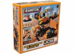 Teamsterz JCB MINI STROJE Hrací sada s pískem a 5 auty
