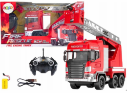 Hasičské auto LeanToys s dálkovým ovládáním výložníku RC rozprašovacích světel