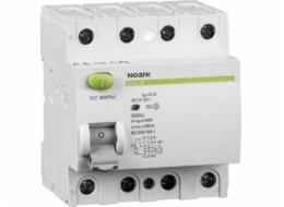 Noark NOARK Vypnuto diferenciál, Icn=6kA, 4pólový, In=63A, I?n=30mA, typ AC, Ex9L-N 4P 63A 30mA