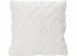 Home Styling Collection Bílý dekorační polštář, všívaná bavlna, 45 x 45 cm