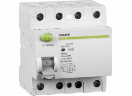 Noark Noark 108362 4P 40A 30mA 6kA TYP A Proudový chránič EX9L-N