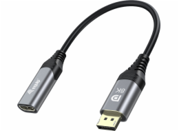 AV Adapter Equip Equip Displayport->HDMI adaptér 1.4 St/Bu 8K/60Hz šedá