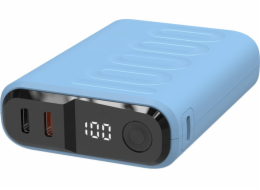 Realpower Powerbank realPower PB-10000C PD+ s 3x Type-C, fialová