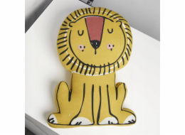 TODAY MAGIC JUNGLE lví plyšový polštář, 60 x 42 x 10 cm