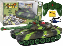 Velký dálkově ovládaný vojenský RC tank LeanToys 360 stupňů