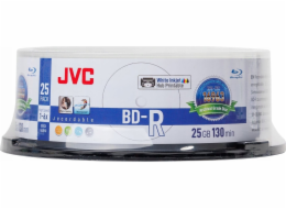 JVC JVC BD-R 25GB 6X INKJET BÍLÝ ARCHIVNÍ TISKNUTÉ VODOTĚSNÉ FOTOGRAFIE LESKLÝ DORT*25 70L71KJCK0006