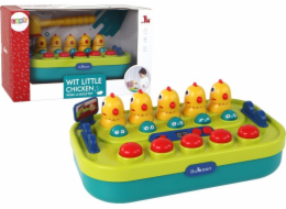 Arkádová hra LeanToys Whac-a-Mole Chicks Hammer Světla Zvuky Na baterie