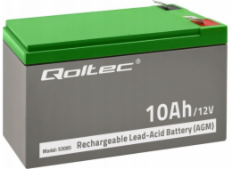 Baterie Qoltec AGM | 12V | 10Ah | Bezúdržbový | do UPS Baterie Qoltec AGM | 12V | 10Ah | Bezúdržbový | do UPS