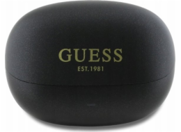 Bluetooth sluchátka Guess Guess GUTWST88MCTGK TWS + dokovací stanice černá/černá Capsule Printed Logo