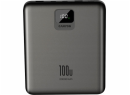 CANYON  Power Bank PB-2008, 20000mAh, tmavě šedá