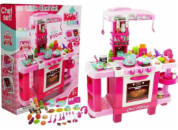 LeanToys Velká kuchyňka pro děti Toustovač Kávovar Růžové LEAN Toys