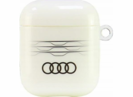 Audi Audi IML Geometric Pattern AirPods 1/2, kryt bílá/bílá AU-IMLAP-A6/D3-WE