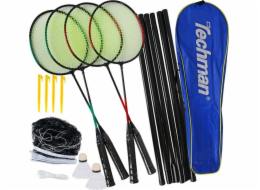 Badmintonový set Techman pro 4 osoby + 2 míčky