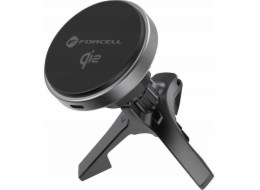 Držák do auta ForCell FORCELL F-GRIP Rapid Charge s Qi2 15W indukčním nabíjením kompatibilní s MagSafe šedá