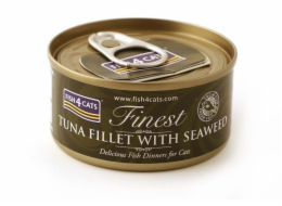 FISH4CATS Tuna fillet with seaweed - mokré krmivo pro kočky - 70g
