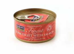 FISH4CATS  Tuna fillet with salmon - mokré krmivo pro kočky - 70g