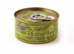 FISH4CATS Tuna fillet with green lipped mussel - mokré krmivo pro kočky - 70g