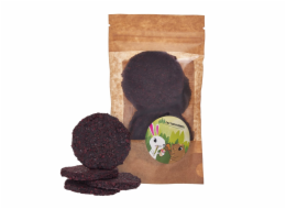 FACTORYHERBS Mrkvové sušenky s lněným semínkem - pochoutka pro hlodavce a králíky - 100g