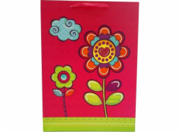 JU-PITER Dárková taška 3D květiny 8868A 31x242x12cm p12, cena za 1 ks.