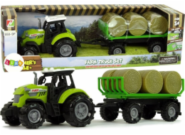 Traktor LeanToys s přívěsem