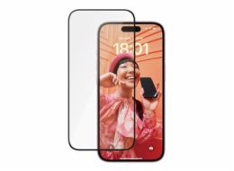 PanzerGlass Ceramic Protection - Ochrana obrazovky pro mobilní telefon - ultraširoký střih s EasyAligner - sklo - barva rámu černá - pro Apple iPhone 15