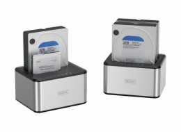 Digitus DA-71540-2 dokovací stanice pro úložná zařízení USB 3.2 Gen 1 (3.1 Gen 1) Type-B Černá, Bílá