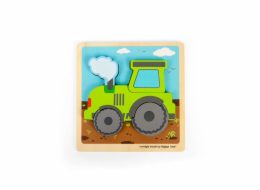 Bigjigs Toys Vkládací puzzle Traktor