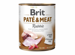 Mokré krmivo pro psy BRIT PATÉ & MEAT Králík 800 g