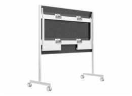 Steelcase Roam Collection - Vozík - pro interaktivní tabule - artic white, Microsoft gray - velikost obrazovky: 85" - pro Microsoft Surface Hub 2S 85", Hub 3 for Business