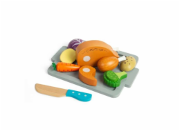 Bigjigs Toys Sada Pečené kuře se zeleninou