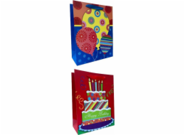 JU-PITER Narozeninová dárková taška 1005B 25x32x11cm p12, cena za 1 ks.