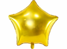 PartyDeco Star fóliový balónek, 70cm, zlatý jedna velikost