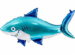 Fóliový balónek PartyDeco Shark, 92x48cm, mix jedné velikosti