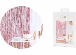 PartyDeco Curtain Party Curtain rose gold Wall 90x250