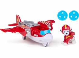 Spin Master Paw Patrol Air Rescue - Marshallovo hasičské letadlo s odpalovačem raket a figurkou Marshalla, autíčko