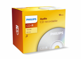 1x10 Philips CD-R 80Min Audio JC