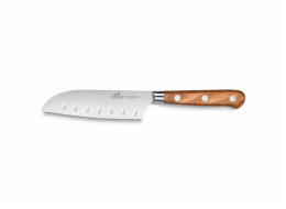 Nůž Lion Sabatier, 834885, Ideal Provencao, mini-Santoku, čepel 13 cm, plně kovaný, nerez nýty, nerez ocel, rukojeť z olivového dřeva